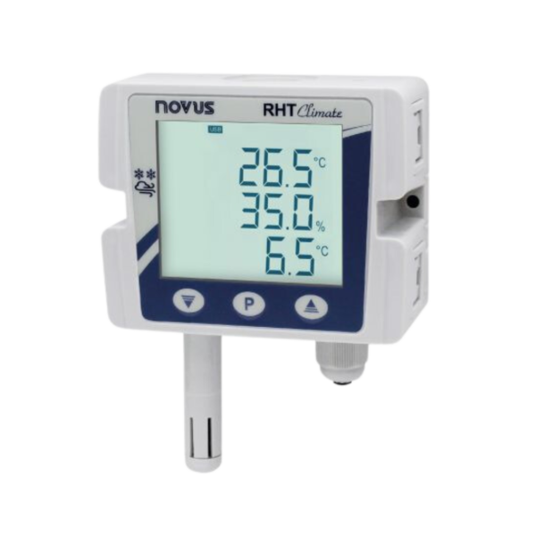 TRANSMISOR DE TEMPERATURA / HUMEDAD MONTAJE EN PARED RHT-CLIMATE USB 2 SALIDAS ANALOGAS